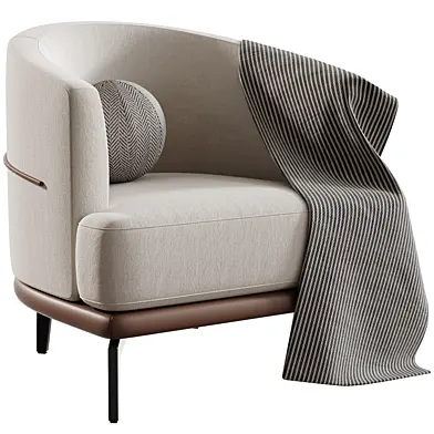 Yuze Upholstered Barrel Chair 01