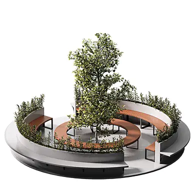 Garden Ideas Around Trees 02