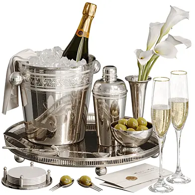 Luxurious bar set Soho Home Rochester for festive serving