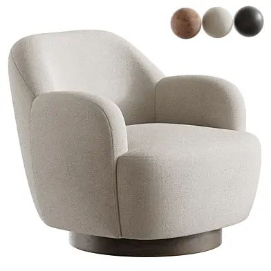 Spring Modern Upholstered Swivel Accent Chair