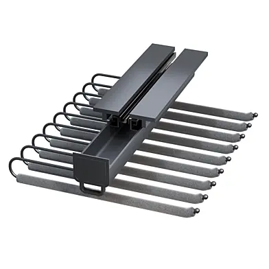 Pull-out trouser rack KELLY, width 340 mm, anthracite