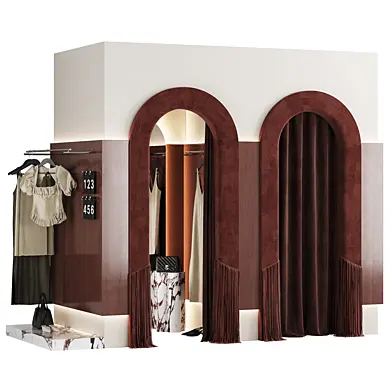 Fitting room for clothing store 006 KM