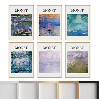 Wall Art Prints Set 01 - Monet