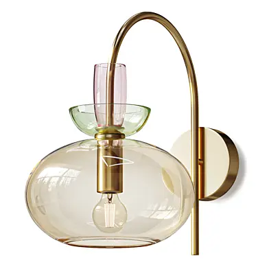 Nyra Coloured Glass Wall Lamp