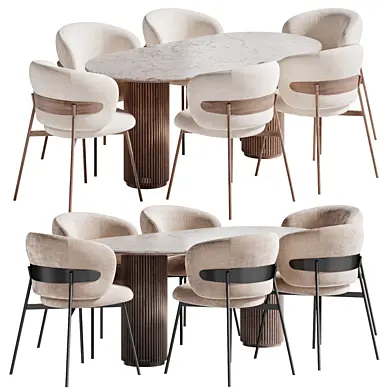 Auster table and Chambéry chair