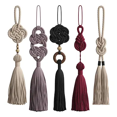 Decorative tassels with knots