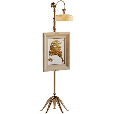 Modern Easel Floor Lamp