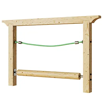 Log balance beam
