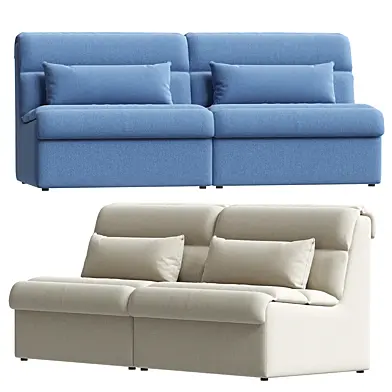 Mallow Two Seat Armless Sofa