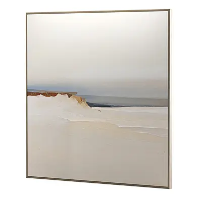 Set of abstract oil paintings landscape mountain horizon line 217