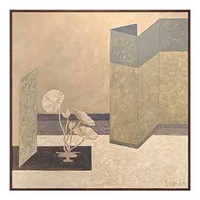 Ikebana III Painting by Gergei Erdei