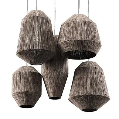 Lamp wicker n25a