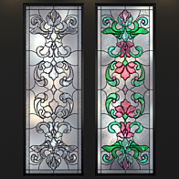 Stained Glass World map (World Map stained-glass window) - Windows - 3D ...