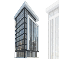 High-rise office building No. 5 - Building - 3D model