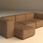 Sofa soft fluted