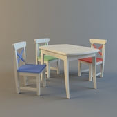 IKEA table with chairs