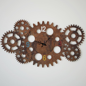 Wall Clock Gear Wheel