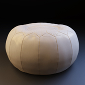 Leather ottoman