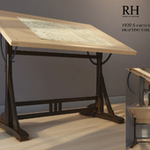 Drawing table Restoration Hardware 1920s French Drafting Table