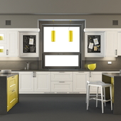 Kitchen with island