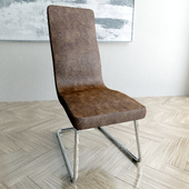 Leather chair.