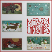 - Christmas Wall Decor Collection, Set 2