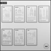 Architectural prints by Studio Esinam