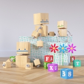 Set of children's toys