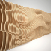 Parametric wall panel of wood