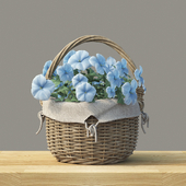 Basket with flowers