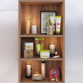 Decorative set in the bathroom