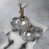 Decor &quot;Bottles and fur&quot;