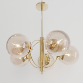 Italian Five Globe Chandelier