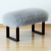 Mognolian lamb bench wood legs