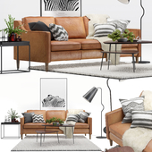 Scandinavian livig set 2. West Elm Hamilton sofa