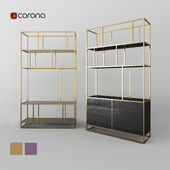 Cosmorelax shelving | Makella, Makella New | Gold, Cooper