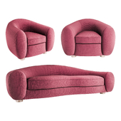 Jean Royere Sofa, Armchair