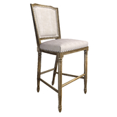 Half-chair Vintage French nailhead