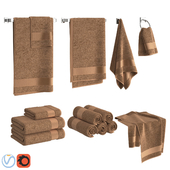 Gold towels set