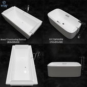 TOTO BATHUB: Aimes® Freestanding Bathtub, PJY1714PWHPW, hangrohe 74532001