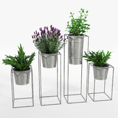 Farmhouse galvanized planters