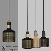 Riddle Pendant_Lamp Black designed