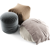 bean bag and pouf