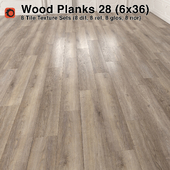 Plank Wood Floor - 28 (6x36)