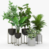 Manhart 2-Piece Iron Pot Planter Set