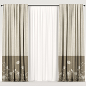 Beige curtains