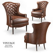 Vintage leather armchair