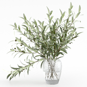 Olive branches in a vase