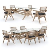 Cassina capitol complex table and chair