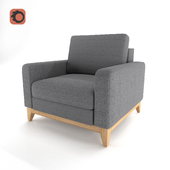 Armchair Gryton Milano Gray